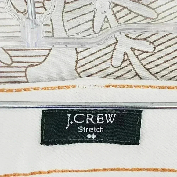 J.Crew Stretch Matchstick White Straight Leg Women's Jeans 27 9043 - Picture 5 of 8